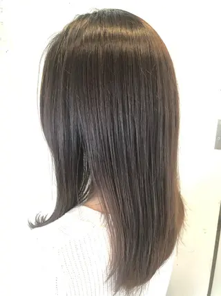 セミロング カラー パーマ ヘアアレンジ 表参道Lise おおいしおりのヘアスタイル