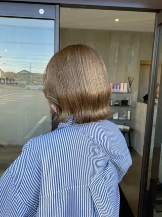 ミディアム カラー 透明感カラー 天羅のヘアスタイル