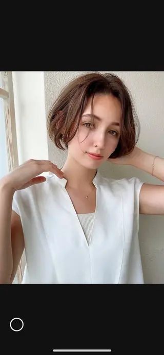 ショート カラー HIRO✂️カットと カラーと縮毛矯正✂️のヘアスタイル