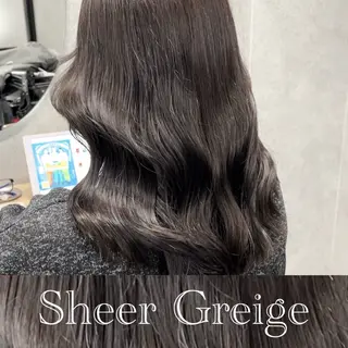 セミロング 透明感カラー特化/ 顔まわり特化/辻部のヘアスタイル