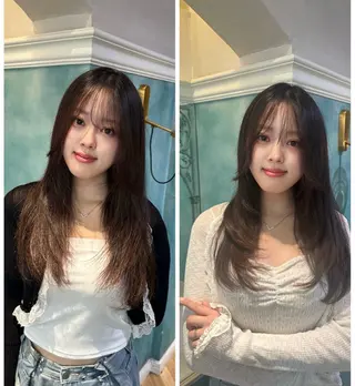 ロング レイヤー/顔周り/ 髪質改善/銀座/サラのヘアスタイル