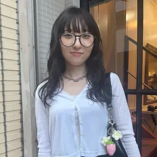 ロング カラー パーマ Lilu しずくのヘアスタイル