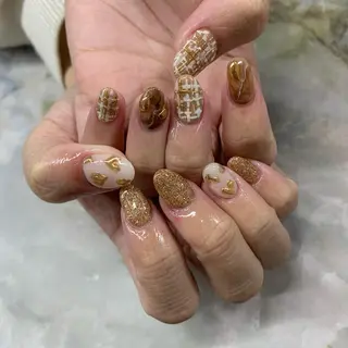 ネイル アイブロウ pu muのネイルデザイン