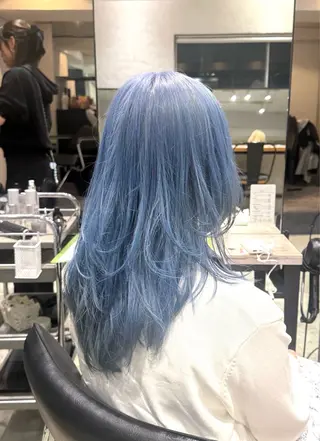 ロング カラー 💫艶ブリーチ特化／ ベージュ💫ユウゴのヘアスタイル