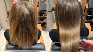 ミディアム パーマ ディレクター ノナカのヘアスタイル