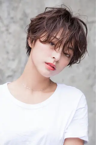 ショート カラー パーマ 💘透明感カラー💘 沖本 将宏のヘアスタイル