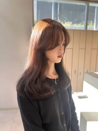 ロング カラー ミディアムヘア Chifumiのヘアスタイル