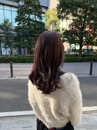 セミロング カラー 髪質改善/艶カラー /梅田/菅野🌟のヘアスタイル