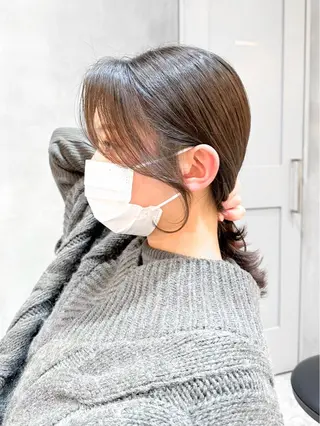 ミディアム 縮毛矯正/韓国ヘア /レイヤー🎀ミズキのヘアスタイル