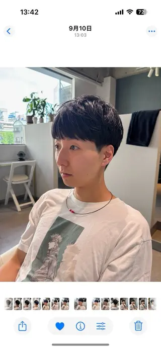 ショート メンズ Kaho🌼/メンズ ニュアンスパーマのヘアスタイル