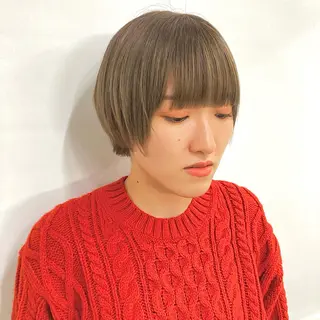 ショート カラー ウルフレイヤー エクステ/kokiのヘアスタイル