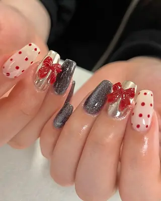 ネイル tsumeya ゆるかわ手描きネイルのネイルデザイン