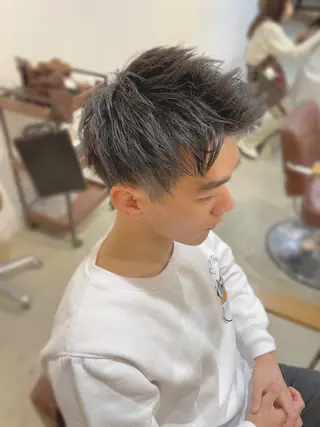 メンズ 中津/梅田/波巻き /髪質改善/愛芽のヘアスタイル