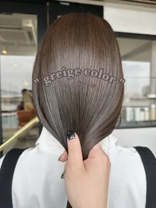 セミロング 藤本 静香のヘアスタイル