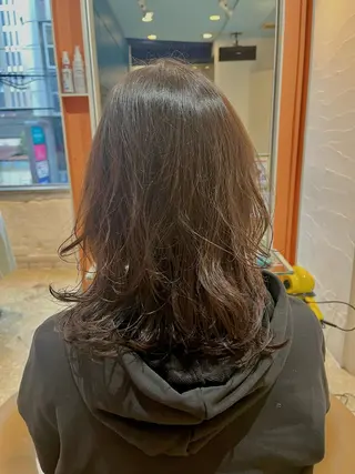 セミロング うしだ かおるのヘアスタイル