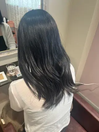 セミロング カラー ブリーチなし艶カラー /いくののヘアスタイル