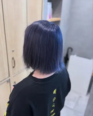 ミディアム 🌟YUYA/寒色/ エクステ/ハイトーンのヘアスタイル