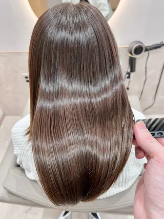 セミロング 韓国style MITSUのヘアスタイル