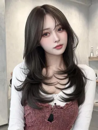 ロング 透け感カラー得意🎀 りおなのヘアスタイル