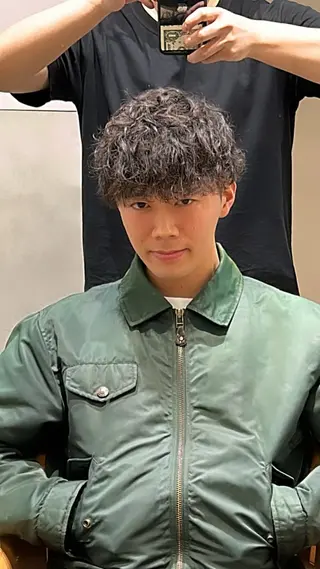 パーマ メンズ ＆g share salon_アンジーシェアサロン仙台所属・【メンズ特化・ パーマ】リュウのヘアスタイル