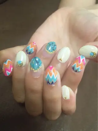 ネイル ツメトマツゲ .のネイルデザイン