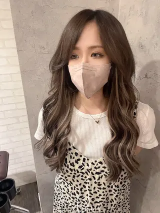 ロング カラー レイヤー/ウルフ ハイトーンhiroのヘアスタイル