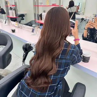ロング カラー ヘアアレンジ 💘Risa💘/ミ ルクティ/ハイトーンのヘアスタイル