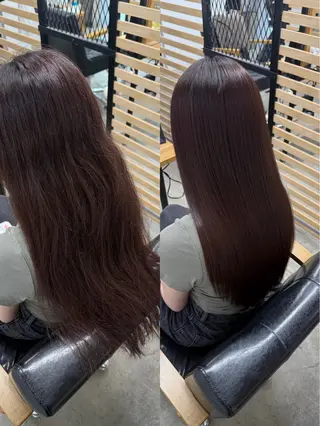 ロング ひろし/髪質改善/ 縮毛矯正/透明感✨のヘアスタイル