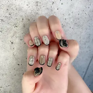 セミロング カラー パーマ ヘアアレンジ キッズ ネイル マツエク・マツパ Salon Ｋのネイルデザイン