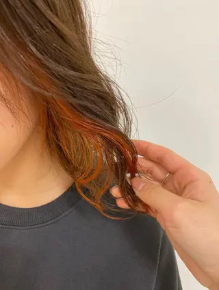 ミディアム カラー レイヤー/ウルフ🤎 mayo.のヘアスタイル