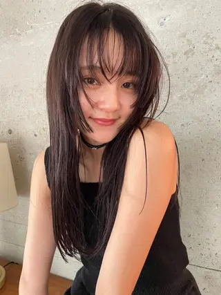 ロング カラー レディースカット🎀 NANAHAのヘアスタイル