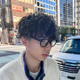 メンズ メンズ特化/パーマ/ メッシュ/竜成のヘアスタイル