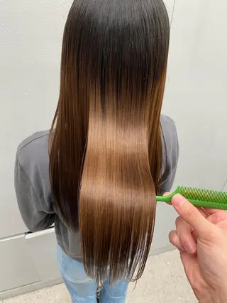 ロング カラー パーマ ヘアアレンジ キッズ ネイル マツエク・マツパ 京都レイヤーカット/ 縮毛矯正/羽柴りくのヘアスタイル