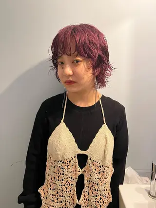 ショート カラー 舟橋耀/ブリーチカラ ー/レイヤーカットのヘアスタイル