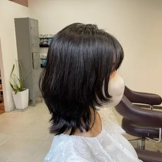 ミディアム カラー SOL .✂︎ 松永李帆のヘアスタイル