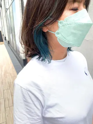 ショート カラー ヘアアレンジ yuka .のヘアスタイル