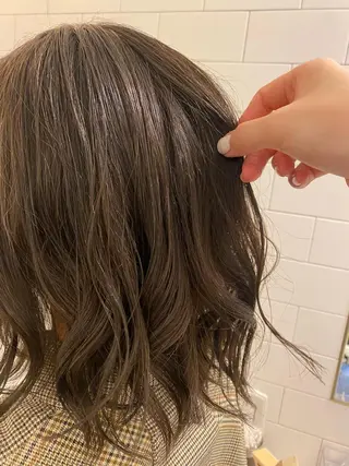 ミディアム カラー 門崎未依/レイヤー/ メンズカット🪿🌼のヘアスタイル