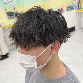 ショート パーマ メンズ 韓国レイヤーカット /REIのヘアスタイル