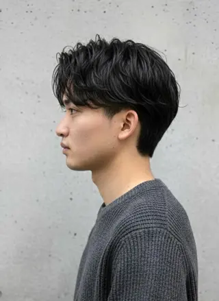 ショート パーマ メンズ 上質メンズスタイル /石川瑠青のヘアスタイル