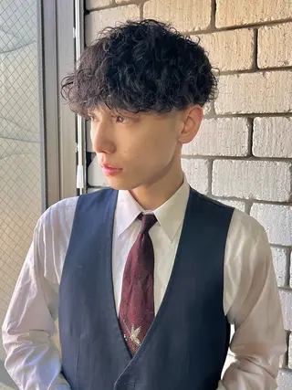 パーマ メンズ men’s salon NOA solte. 【メンズサロン ノアソルテ】所属・メンズパーマ職人 加藤 弘貴のヘアスタイル