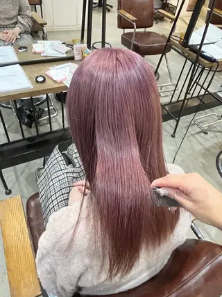 ロング カラー 中津/梅田/波巻き /髪質改善/愛芽のヘアスタイル