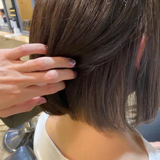 ショート カラー 艶カラー/韓国顔周り 🎀mamiのヘアスタイル