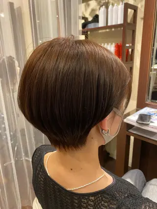 ショート 艶ｶﾗｰ｜ｽﾄﾚｰﾄ 🍟yuki🍟のヘアスタイル