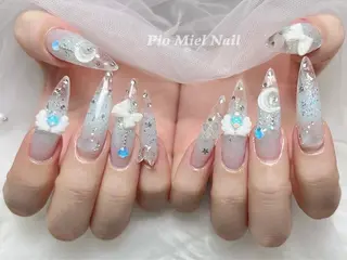 ネイル HANA 長さだしのネイルデザイン