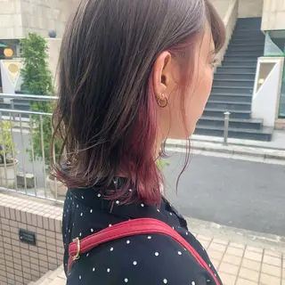 ミディアム カラー パーマ ヘアアレンジ メンズ キッズ ネイル マツエク・マツパ レイヤーカット指名 No.1💖マユカのヘアスタイル