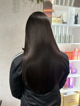 ロング 艶ハイトーン/ 輝保🤍✨のヘアスタイル