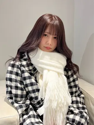 ロング 渋谷ハイトーン/ まぉまぉのヘアスタイル