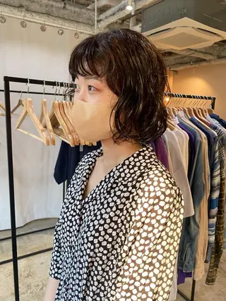 ショート カラー パーマ Hayashi Shioriのヘアスタイル