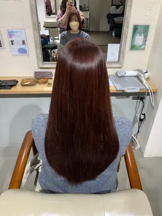 ロング 福永 ちひろのヘアスタイル