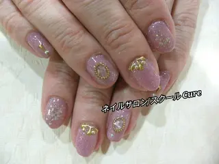 ミディアム ネイル ネイルサロン Cureのネイルデザイン